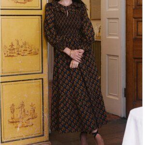 NWT Pink City Prints Rita Dress, Marigold Buta